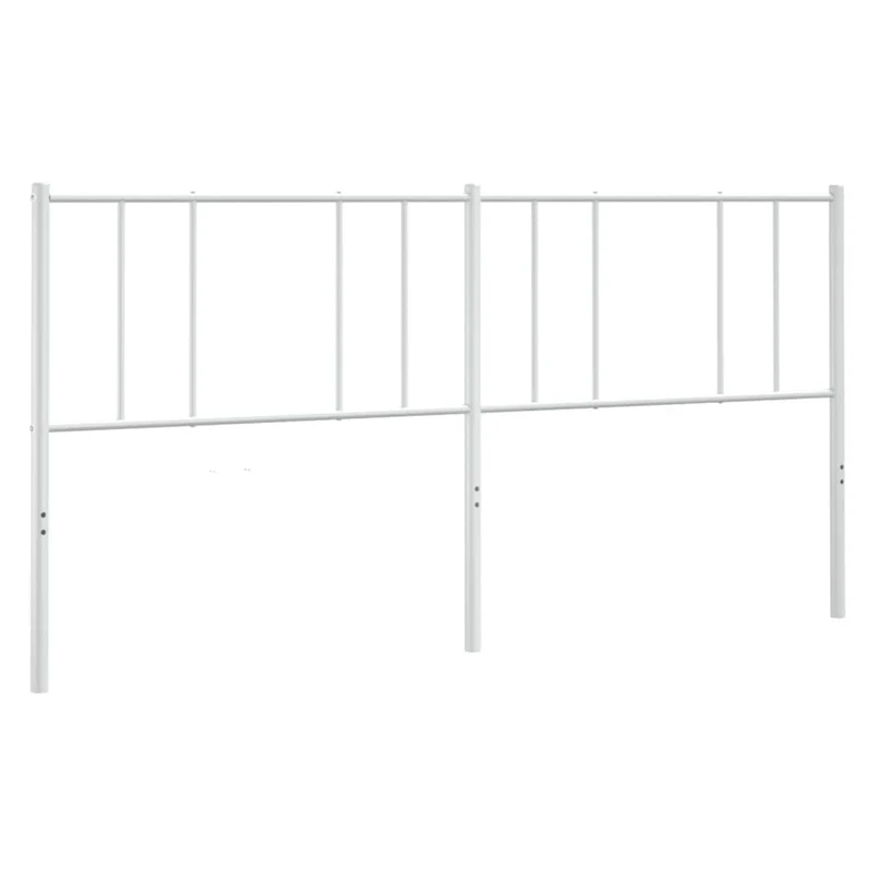 Tête de lit accessoire couchage chambre à coucher meuble 193 cm métal blanc TDL0202467