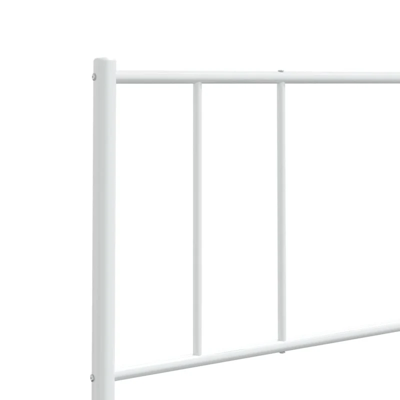 Tête de lit accessoire couchage chambre à coucher meuble 193 cm métal blanc TDL0202467