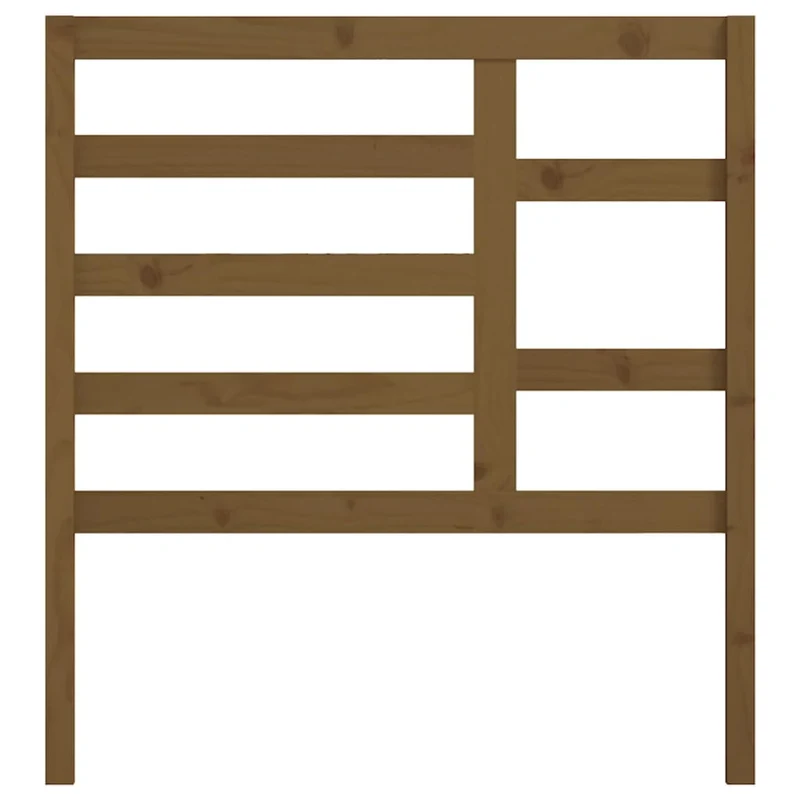 Tête de lit accessoire couchage chambre à coucher meuble 96 x 4 x 104 cm bois massif marron clair TDL0202798