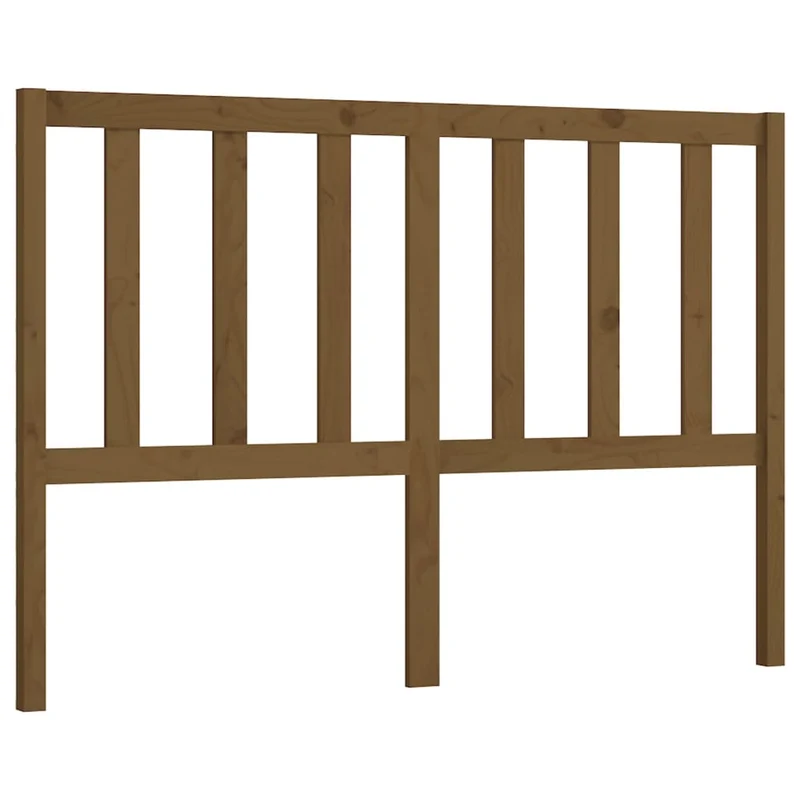 Tête de lit accessoire couchage chambre à coucher meuble 126 x 4 x 100 cm bois massif marron clair TDL0203060