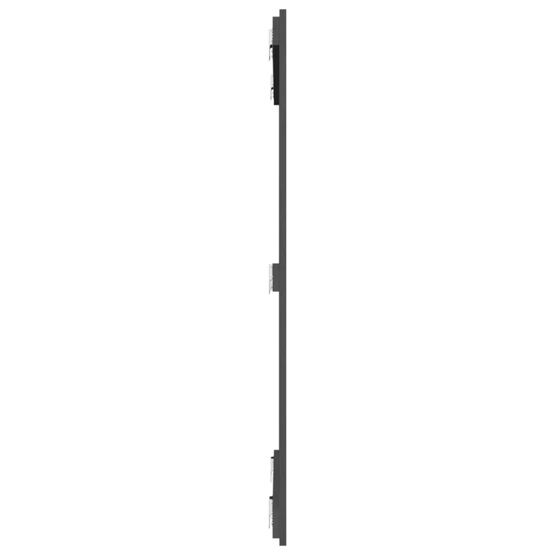 Tête de lit accessoire couchage chambre à coucher meuble murale 95,5 x 3 x 110 cm bois massif gris TDL0202620