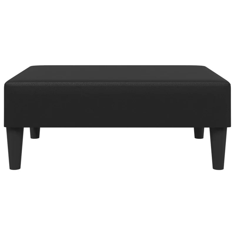 Repose-pieds tabouret 77 x 55 x 31 cm en PVC noir DEC030515