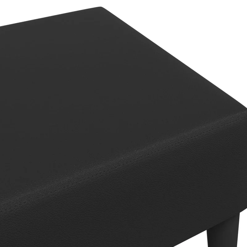 Repose-pieds tabouret 77 x 55 x 31 cm en PVC noir DEC030515