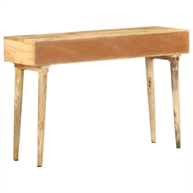 Meuble console d'entrée moderne table d'appoint avec tiroirs 115 x 35 x 76 cm bois de manguier DEC031539
