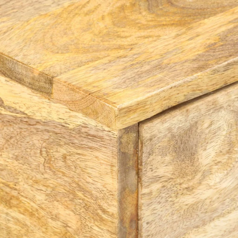 Meuble console d'entrée moderne table d'appoint avec tiroirs 115 x 35 x 76 cm bois de manguier DEC031539