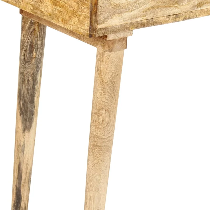 Meuble console d'entrée moderne table d'appoint avec tiroirs 115 x 35 x 76 cm bois de manguier DEC031539