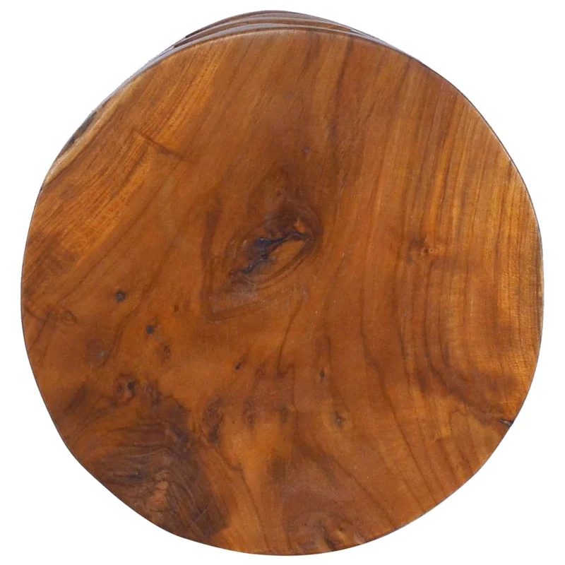 Table de chevet fabriqué à la main 30 x 30 x 45 cm bois de teck massif marron DEC032899