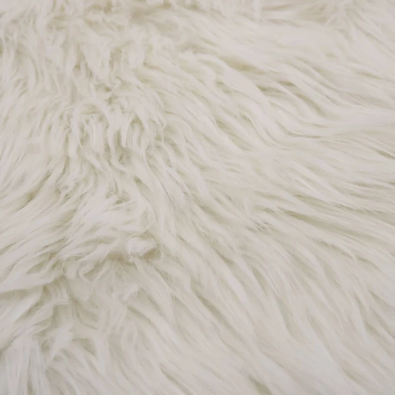 Tapis 60 x 90 cm Peau de mouton synthétique Blanc DEC024045