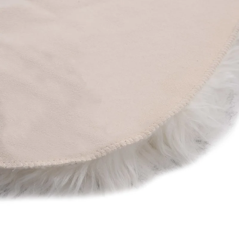 Tapis 60 x 90 cm Peau de mouton synthétique Mélange de gris DEC024049