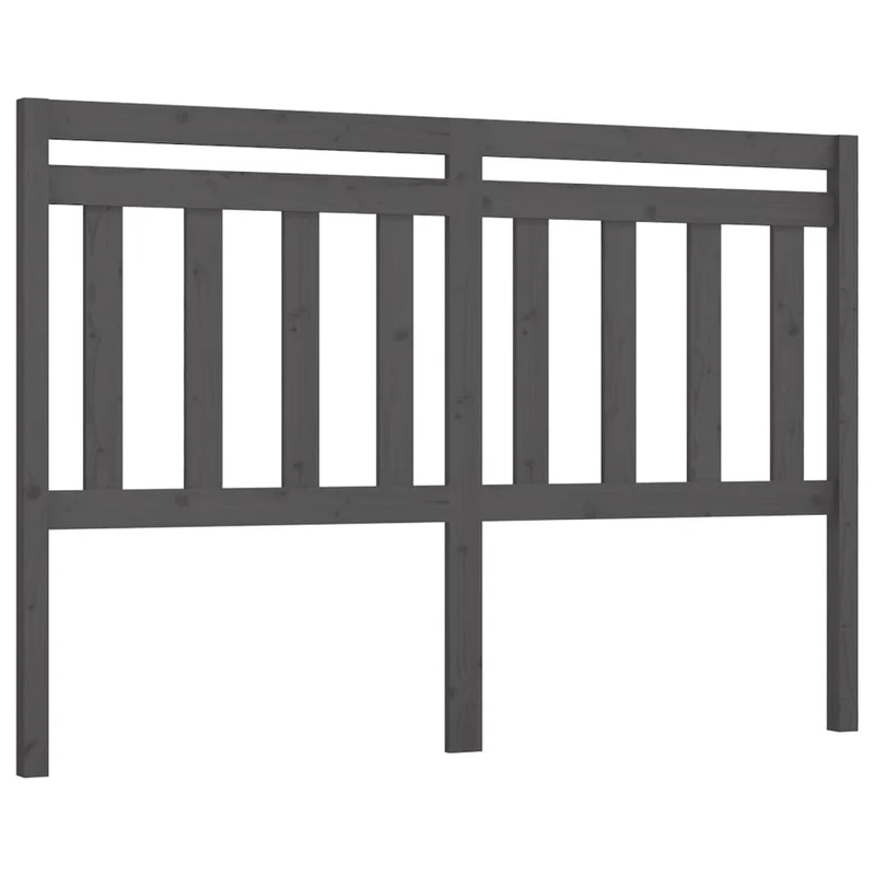 Tête de lit accessoire couchage chambre à coucher meuble 126 x 4 x 100 cm bois de pin gris TDL0203504