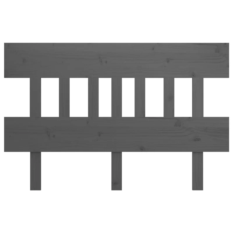 Tête de lit accessoire couchage chambre à coucher meuble 163,5 x 3 x 81 cm bois de pin gris TDL0203400