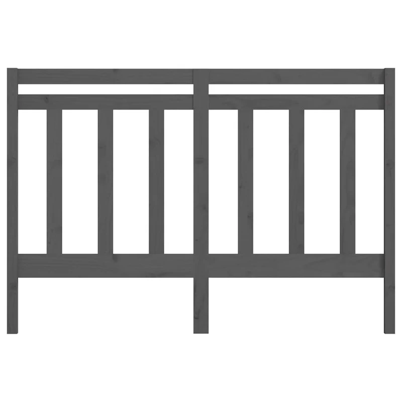 Tête de lit accessoire couchage chambre à coucher meuble 126 x 4 x 100 cm bois de pin gris TDL0203500