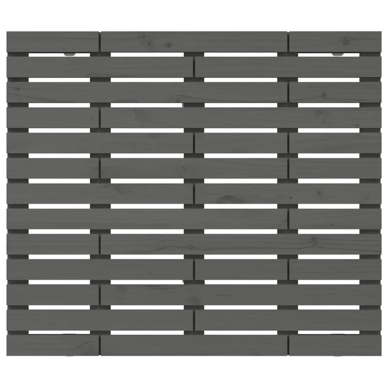 Tête de lit accessoire couchage chambre à coucher meuble murale 146 x 3 x 91,5 cm bois massif gris TDL0202653
