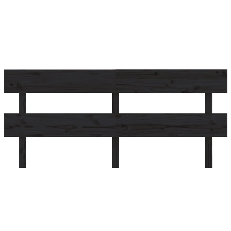 Tête de lit accessoire couchage chambre à coucher meuble 184 x 3 x 81 cm MDF noir TDL0202197