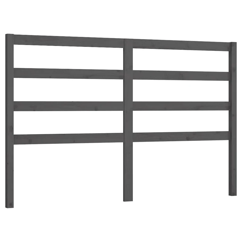 Tête de lit accessoire couchage chambre à coucher meuble 126 x 4 x 100 cm bois de pin gris TDL0203502