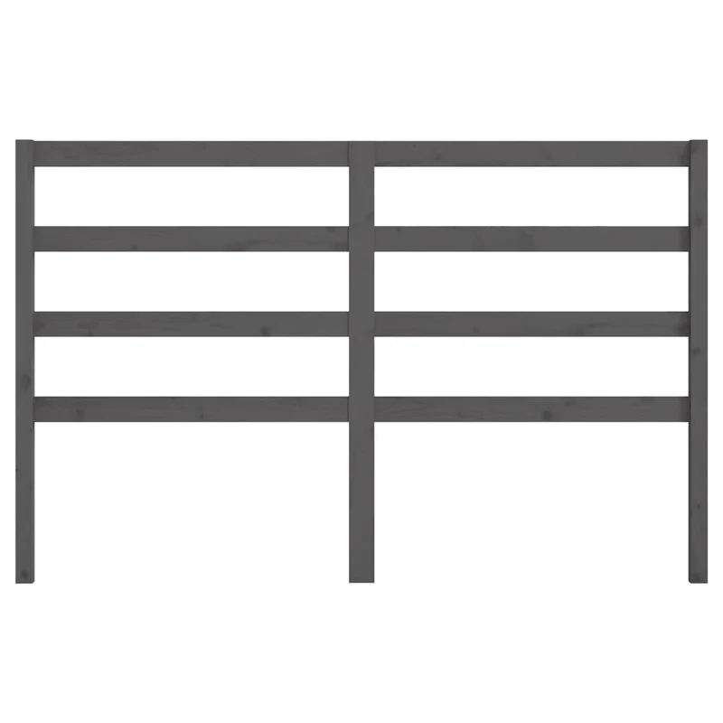 Tête de lit accessoire couchage chambre à coucher meuble 126 x 4 x 100 cm bois de pin gris TDL0203502