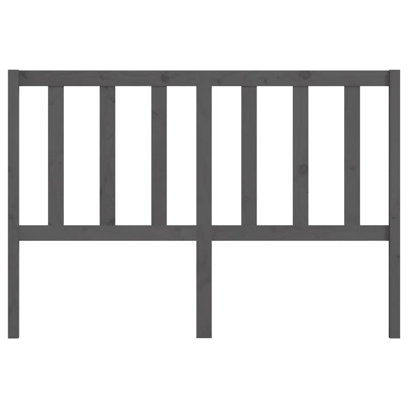 Tête de lit accessoire couchage chambre à coucher meuble 126 x 4 x 100 cm bois de pin gris TDL0203498
