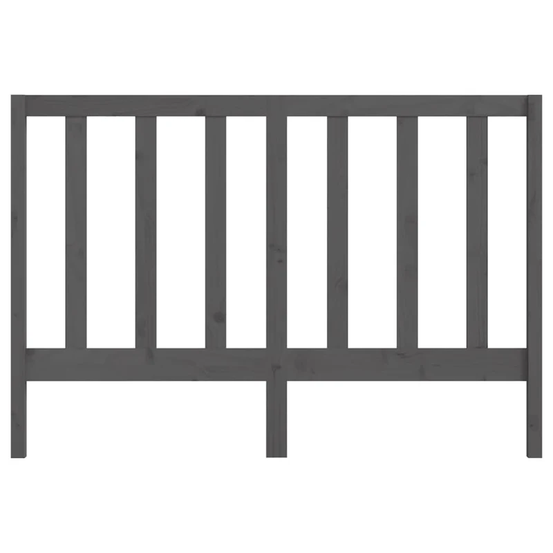 Tête de lit accessoire couchage chambre à coucher meuble 126 x 4 x 100 cm bois de pin gris TDL0203495