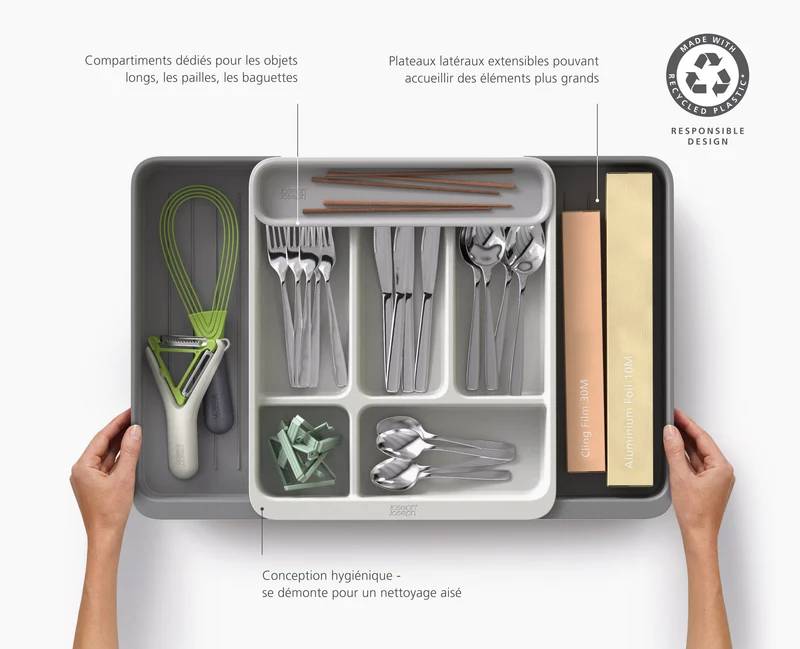 Range-Couverts Extensible Recyclé Drawerstore™