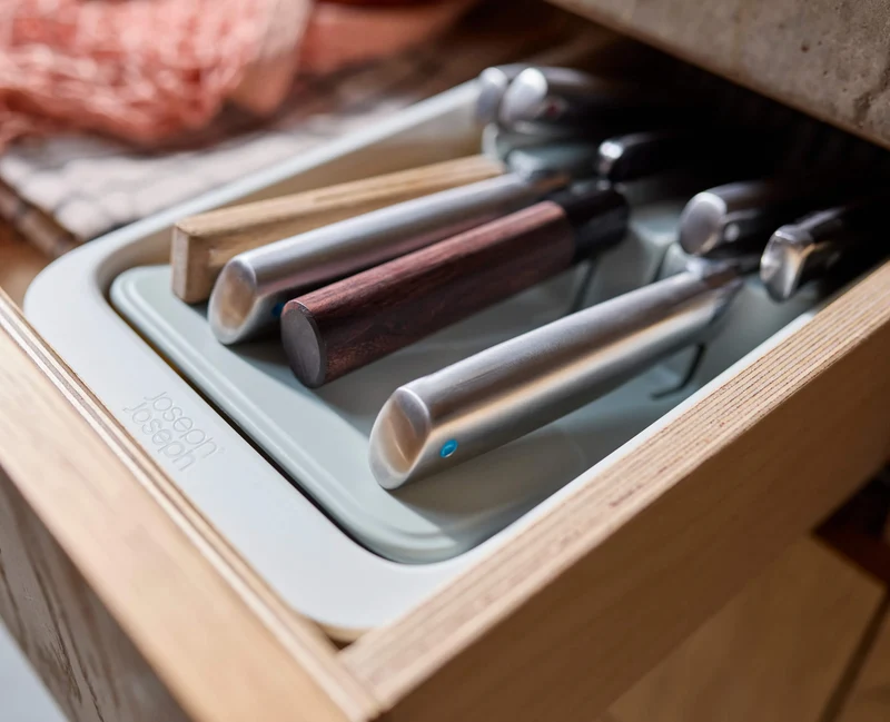 Range-Couteaux Recyclé Compact à 2 Niveaux Drawerstore™
