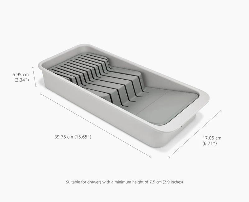 Range-Couteaux Recyclé Compact à 2 Niveaux Drawerstore™