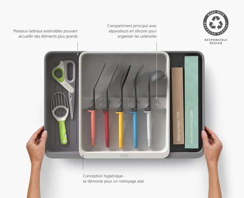Range-Ustensiles de Cuisine Extensible et Recyclé Drawerstore™