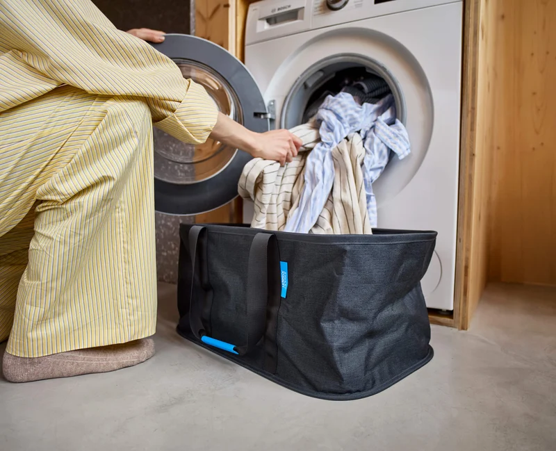 Panier à Linge Pliable 35L Noir Hold-All™