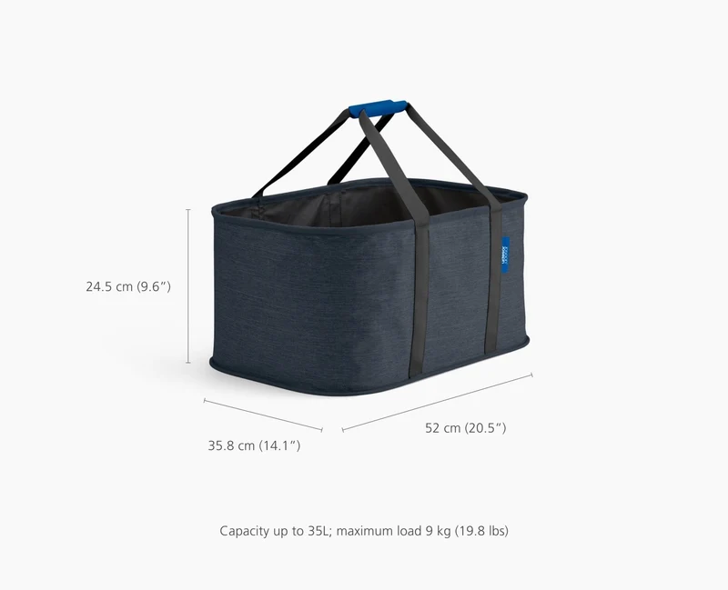 Panier à Linge Pliable 35L Noir Hold-All™