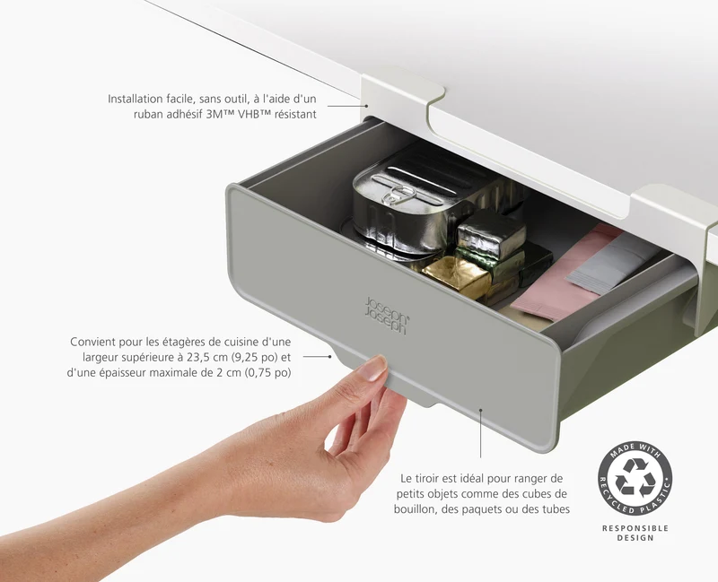 Tiroir Sous Étagère Recyclé Cupboardstore™
