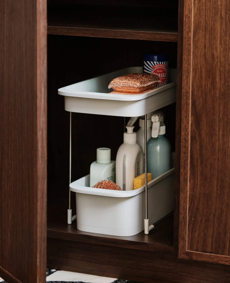 Organisateur de Rangement 2-Niveaux à Accès Facile Cupboardstore™