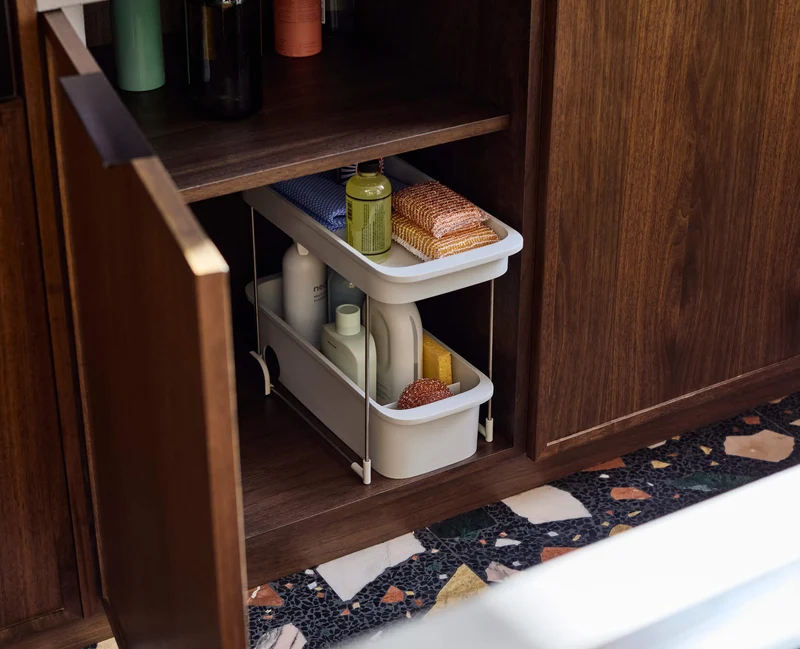 Organisateur de Rangement 2-Niveaux à Accès Facile Cupboardstore™