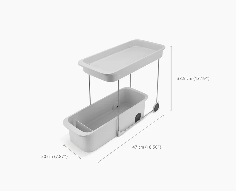 Organisateur de Rangement 2-Niveaux à Accès Facile Cupboardstore™