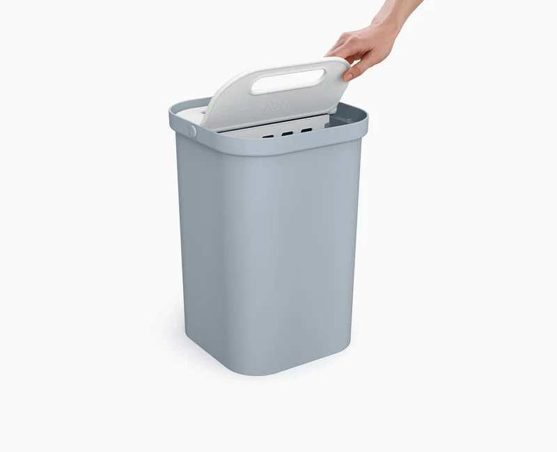 Ensemble bac et poubelle de recyclage GoRecycle 46L