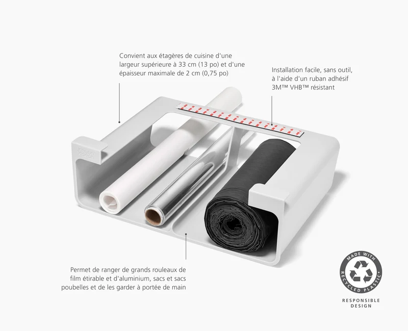 Grand Organisateur Recyclé Pour Film, Aluminium et Sacs Cupboardstore™