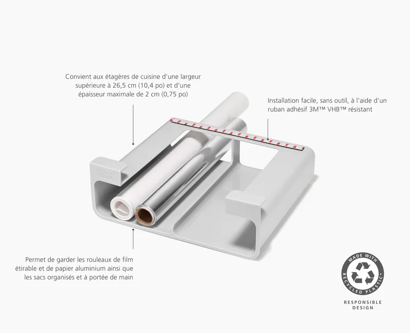 Petit Organisateur Recyclé Pour Film, Aluminium et Sacs Cupboardstore™