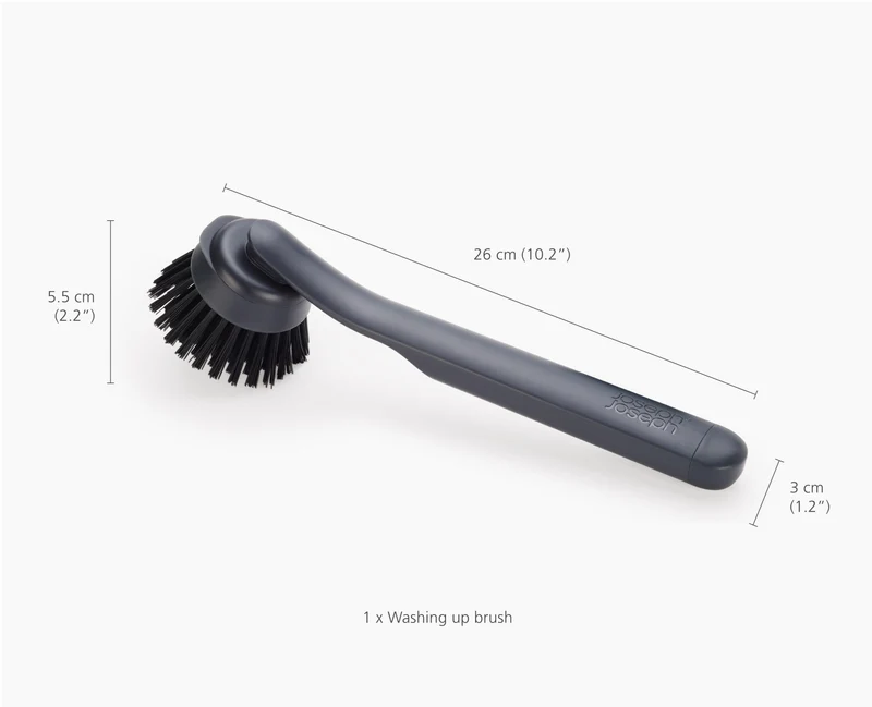 Brosse à Vaisselle avec Tête de Rechange et 4 Têtes Supplémentaires