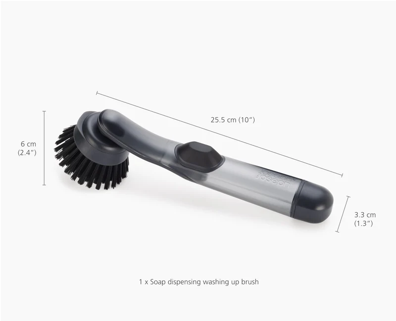 Brosse à Vaisselle avec Distributeur de Savon et 5 Rechanges SinkTech