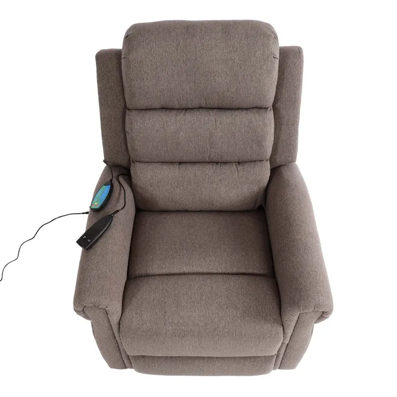 Fauteuil relax Fonction de relaxation avec inclinaison aide au lever massage fonction chauffante tissu gris foncé 04_0006893