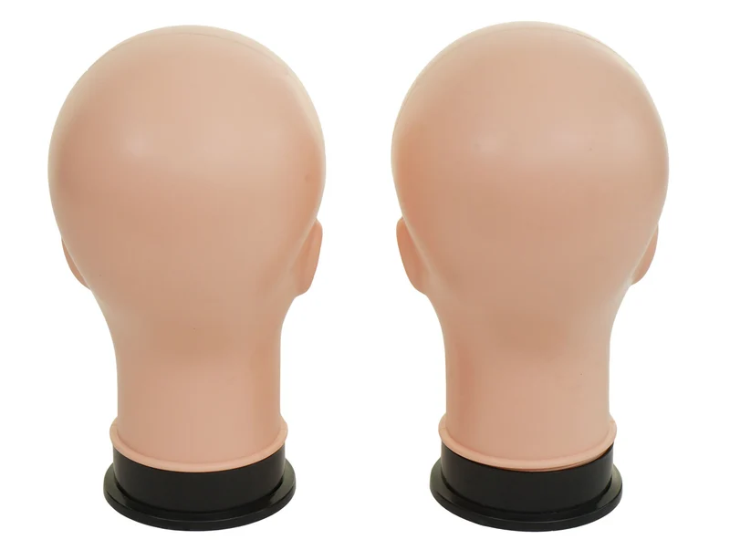 2 x tête de mannequin présentation de perruques bijoux lunettes de soleil couvre-chefs 30 cm 04_0005722