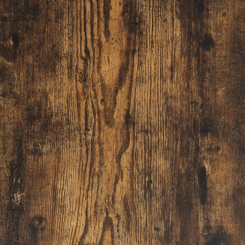 Table basse design rustique avec 3 compartiments 104 x 60 x 35 cm bois d'ingénierie marron et fer DEC038388