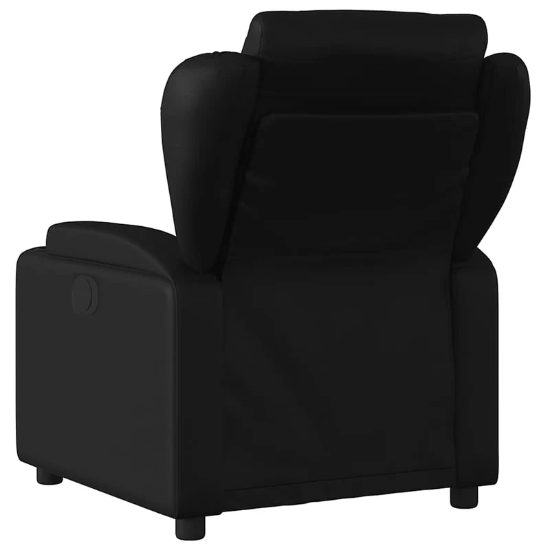 Fauteuil de relaxation TV fonction massage inclinable électrique 6 points de massage en PVC noir DEC027214