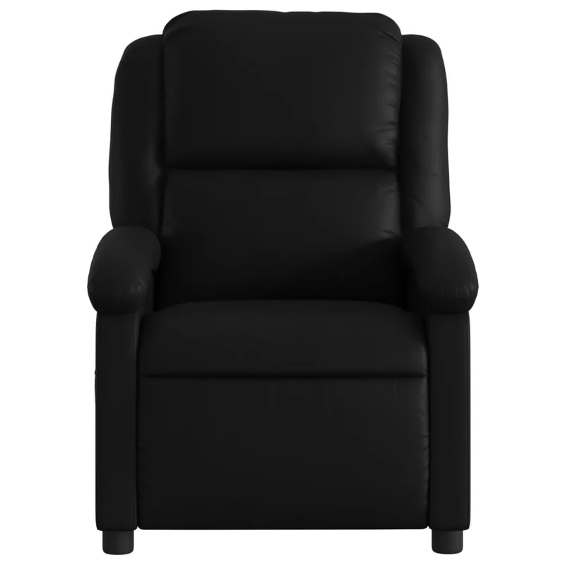 Fauteuil de relaxation TV fonction massage inclinable électrique en PVC noir DEC027213