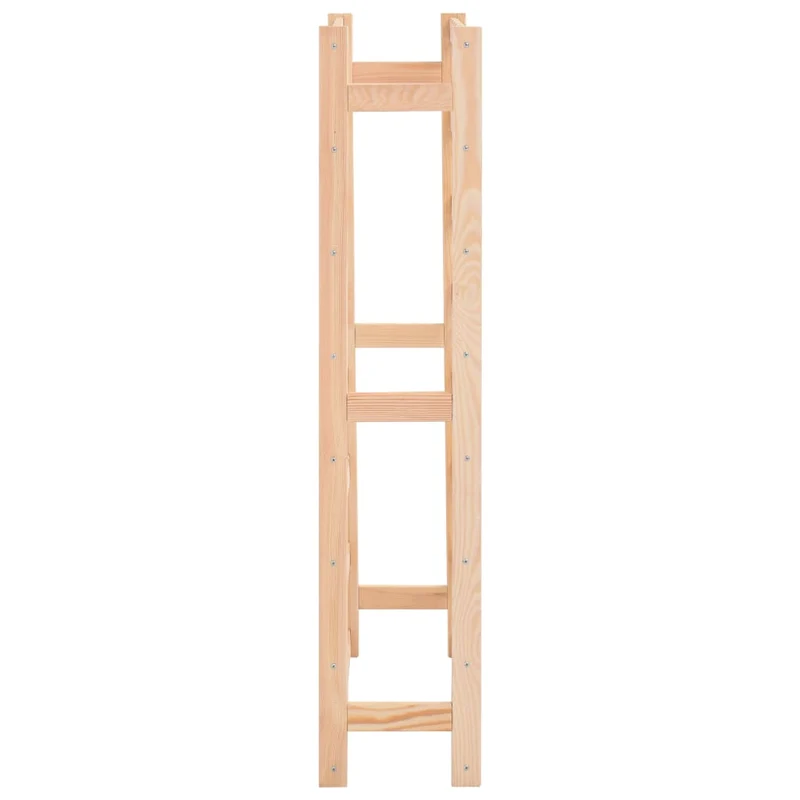 Casier range bouteilles étagère de rangement vin pour 56 bouteilles en bois de pin clair DEC024334