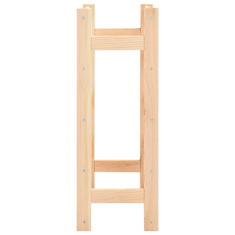 Casier range bouteilles étagère de rangement vin pour 20 bouteilles en bois de pin clair DEC024306