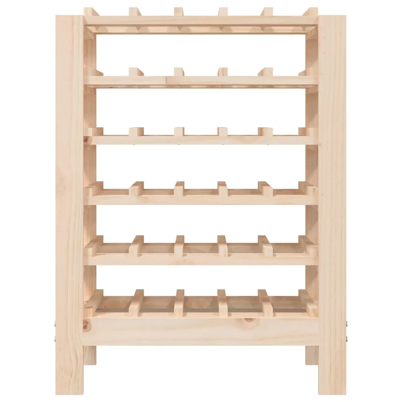 Casier range bouteilles étagère de rangement jusqu'à 30 bouteilles de vin 61,5 x 30 x 82 cm en bois de pin DEC024358
