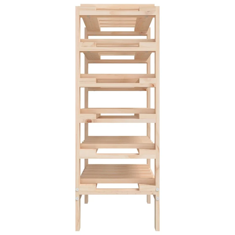 Casier range bouteilles étagère de rangement jusqu'à 30 bouteilles de vin 61,5 x 30 x 82 cm en bois de pin DEC024358