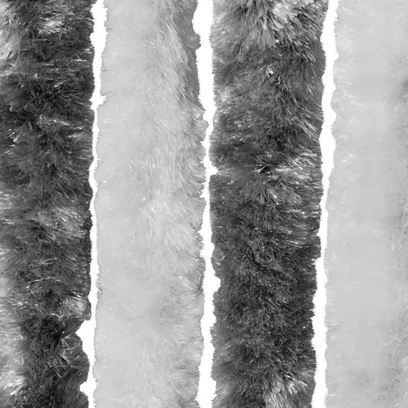 Moustiquaire Gris et blanc 100x220 cm Chenille DEC022171