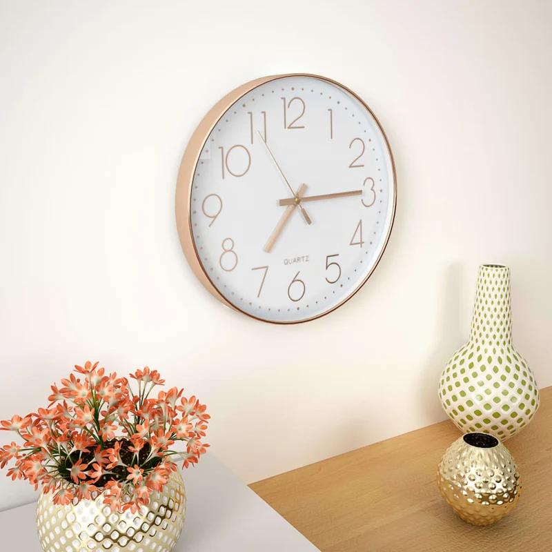 Horloge murale 30 cm Or rosé DEC022264