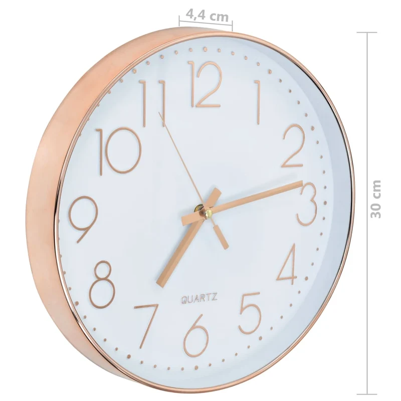 Horloge murale 30 cm Or rosé DEC022264
