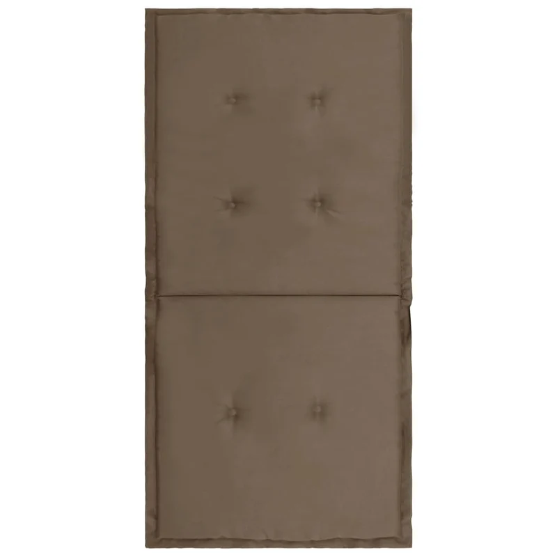 lot de 4 coussins de chaise de jardin 100% polyester imperméable taupe 100 x 50 x 3 cm DEC021691